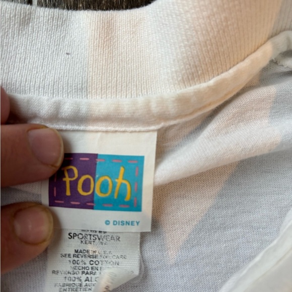 Vintage 90s Disney White Polo with Winnie the Pooh Design - Picture 5 of 5